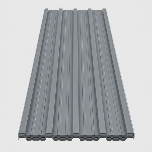 Galvanized Steel Roof Panels, 25-Piece Gray Set (213 sq ft)